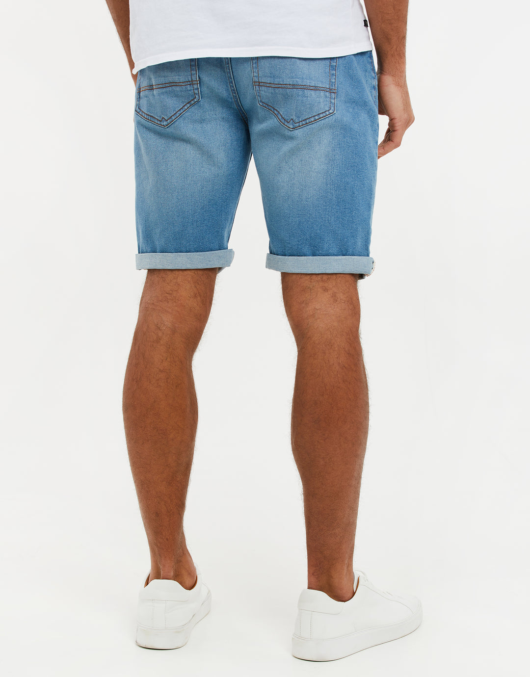 Light Wash Blue Denim Shorts