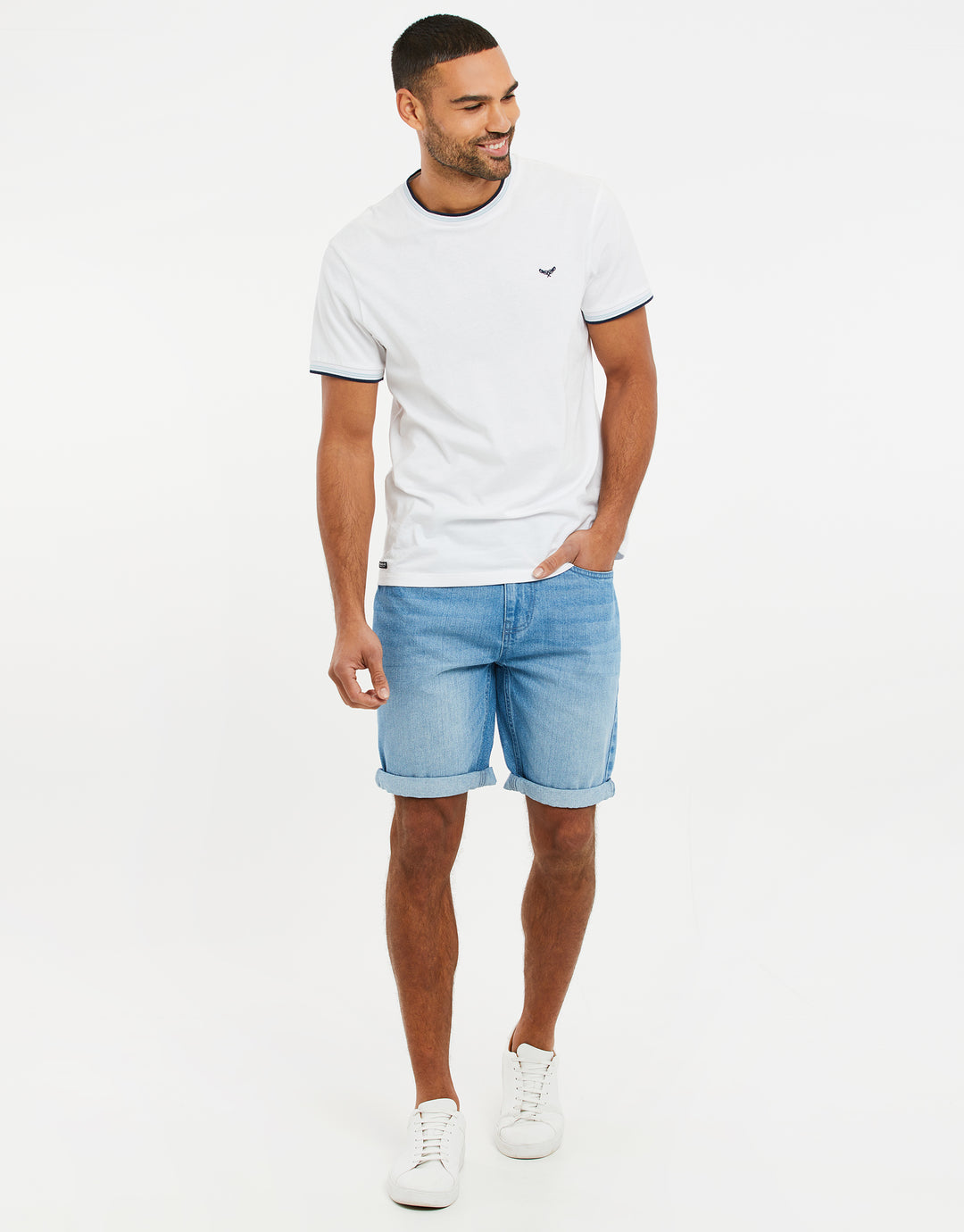 Light Wash Denim Shorts
