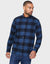 Navy Check Long Sleeve Shirt
