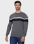 Grey Mix Colourblock Jumper