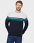 Navy Mix Colourblock Jumper