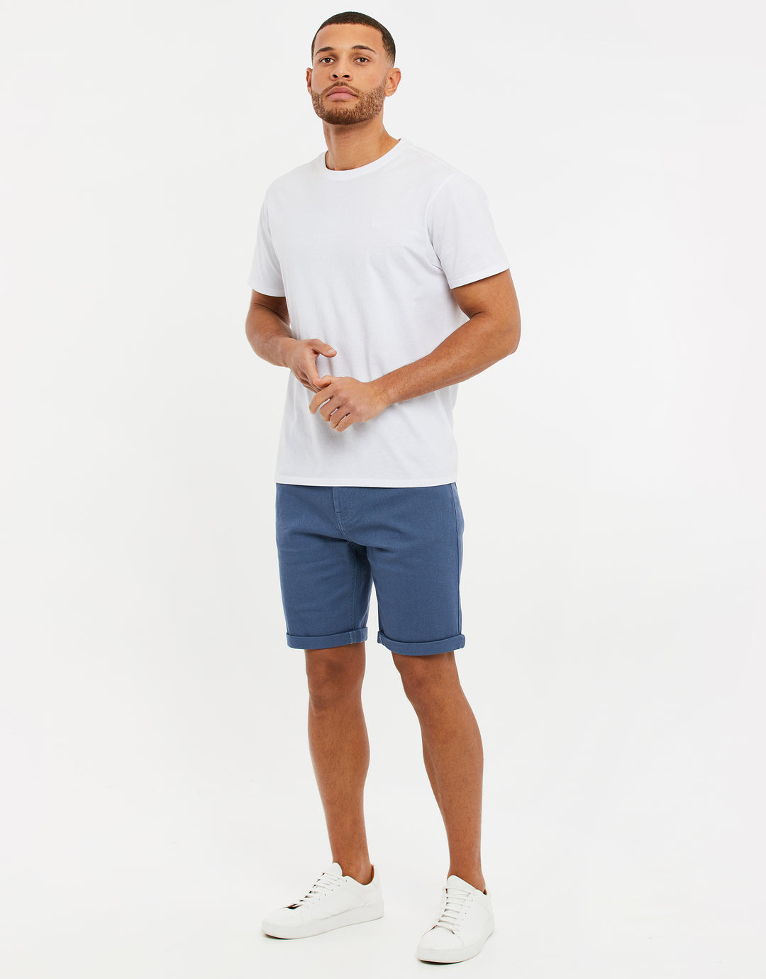 Misty Blue Chino Shorts