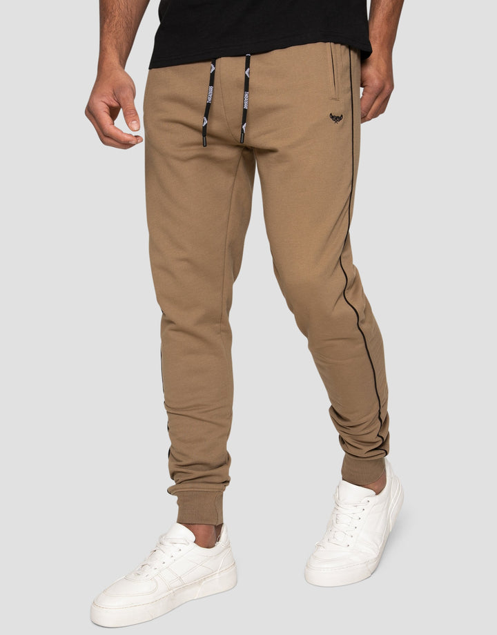 Morris Stone Plain Paneled Joggers