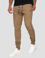 Morris Stone Plain Paneled Joggers