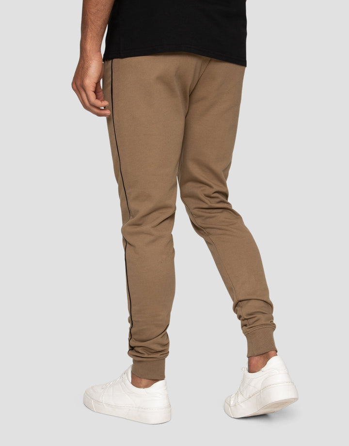 Morris Stone Plain Paneled Joggers