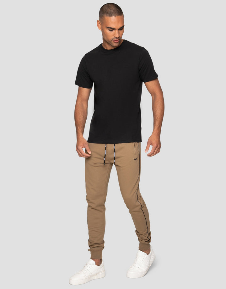 Morris Stone Plain Paneled Joggers