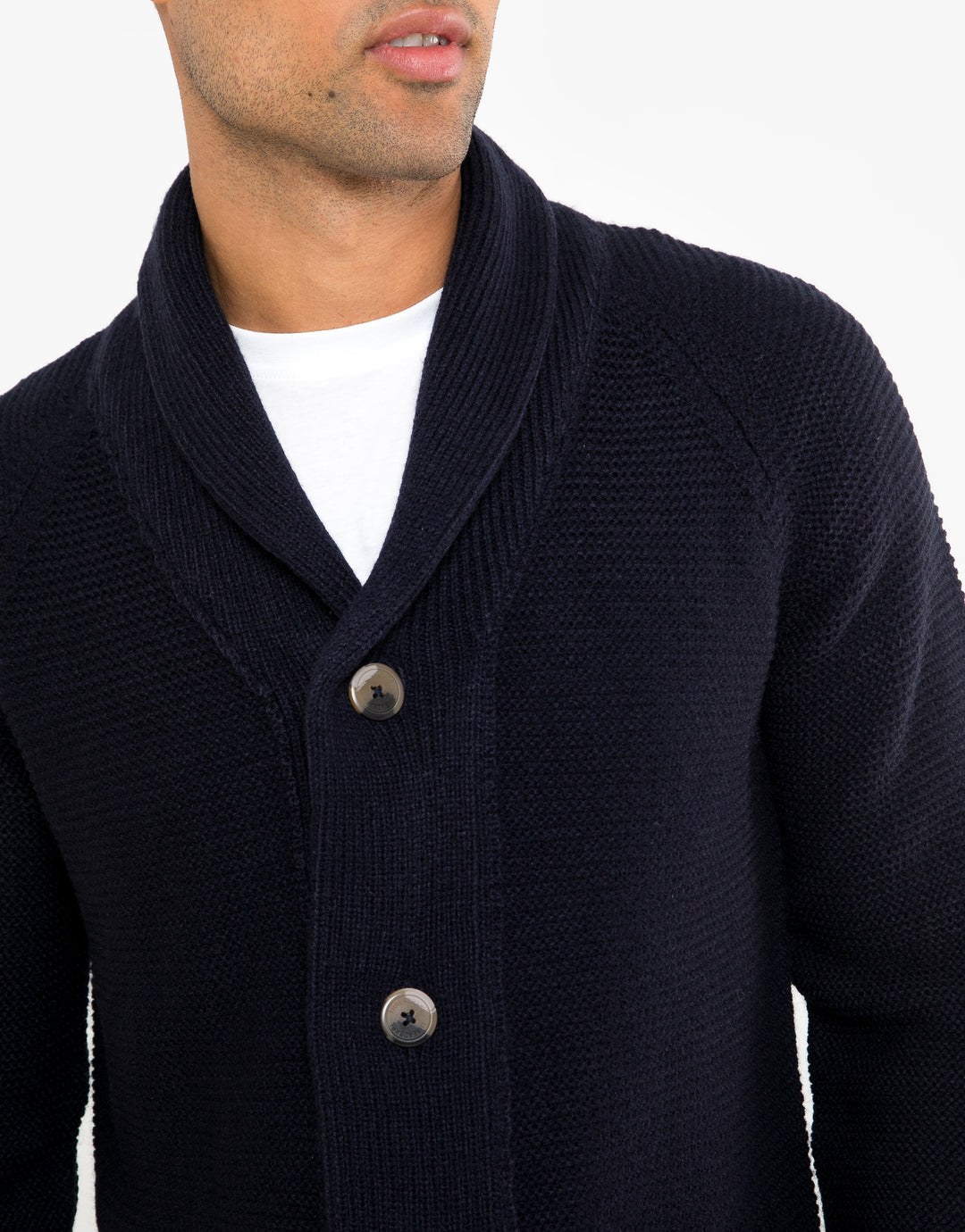 Navy Button Down Cardigan