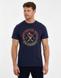 Navy California Graphic Print T-Shirt