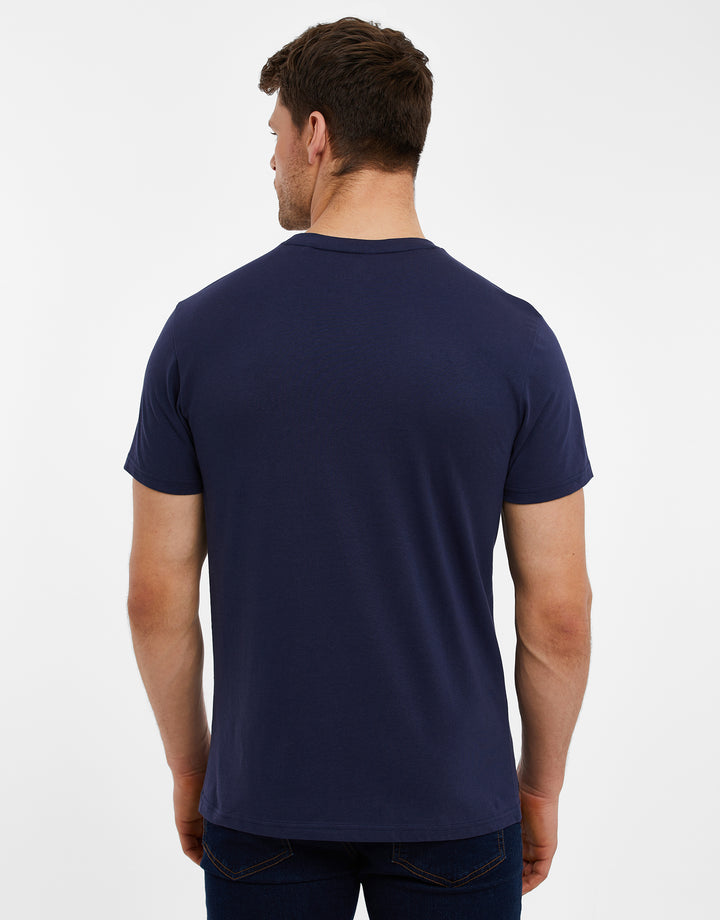 Navy California Graphic Print T-Shirt