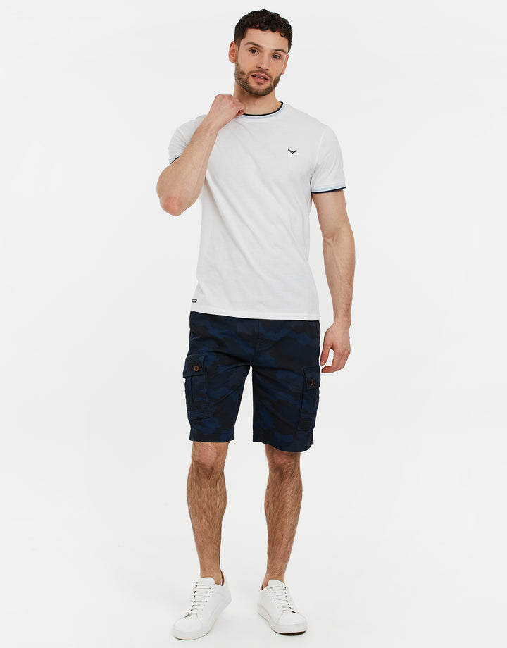 Navy Camo Cargo Shorts