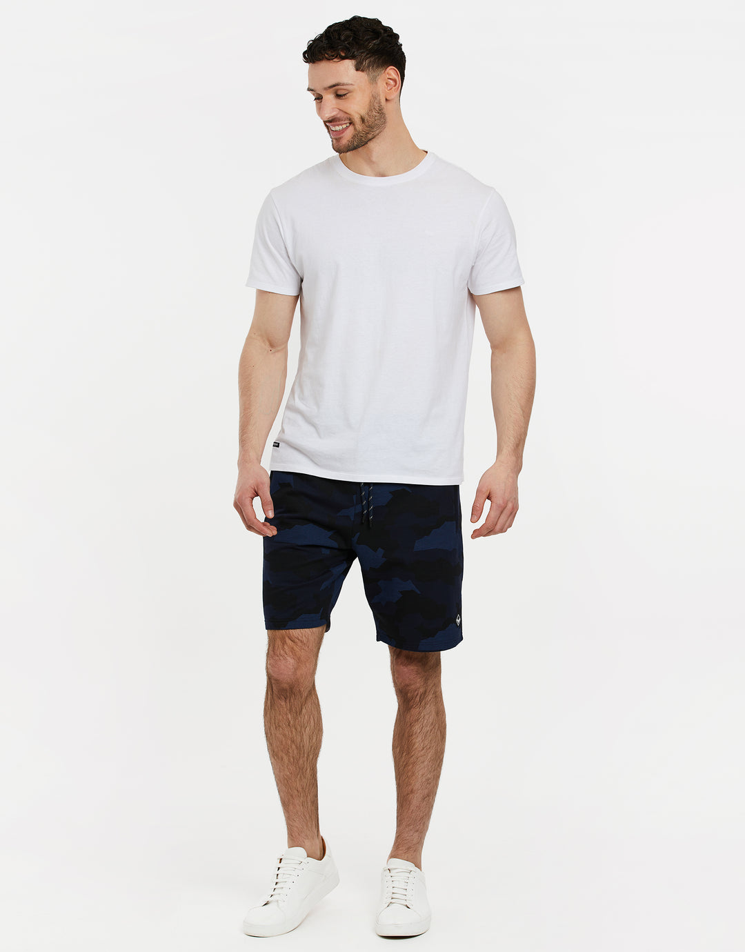 Navy Camo Sweat Shorts