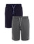 Navy & Charcoal Loungewear Shorts (2 Pack)