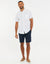 Navy Belted Chino Shorts