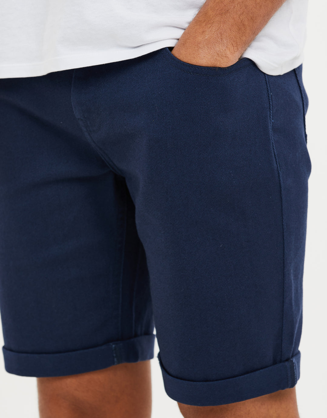 Navy Chino Shorts