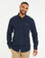 Navy Long Sleeve Linen Blend Shirt