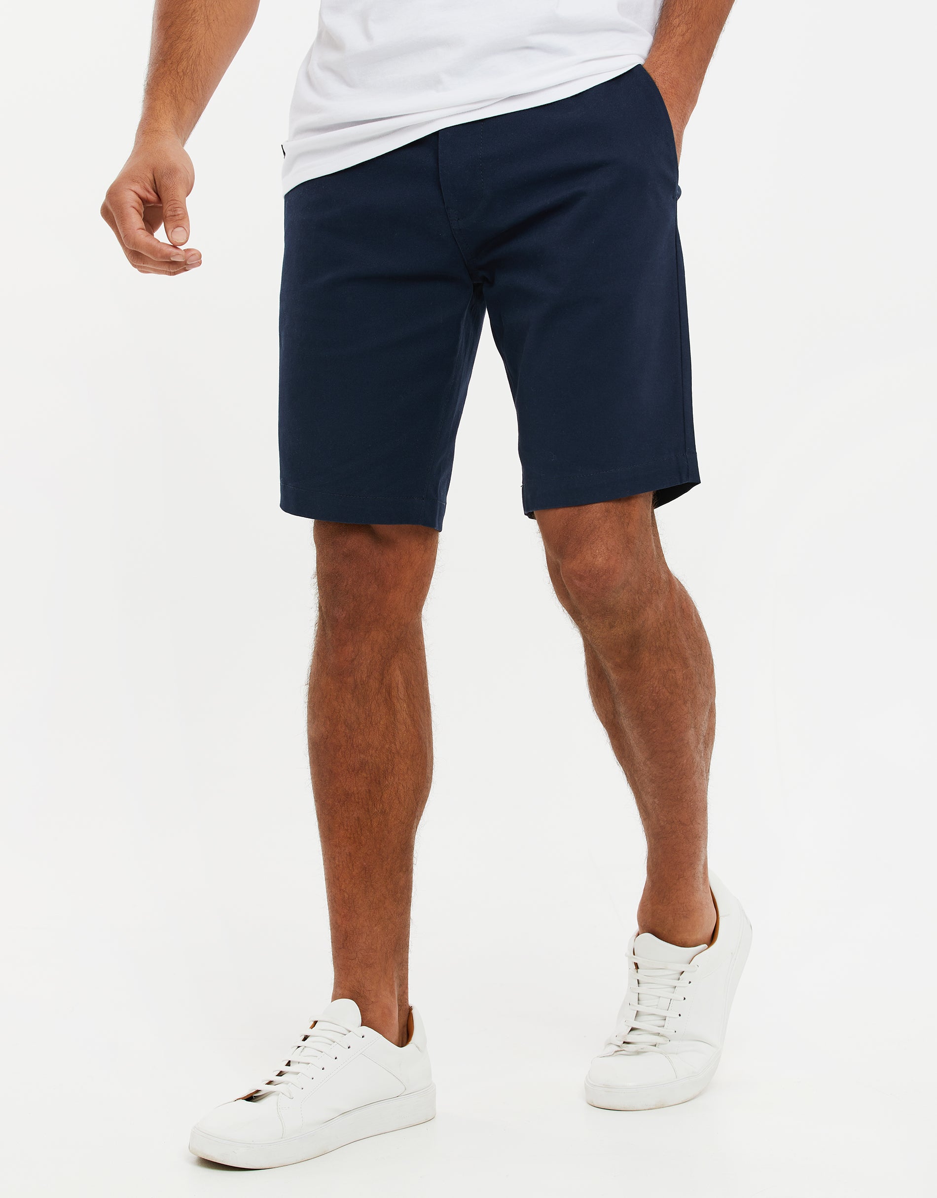 Mens slim fit cotton shorts shop