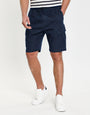 Navy Stretch Cargo Shorts