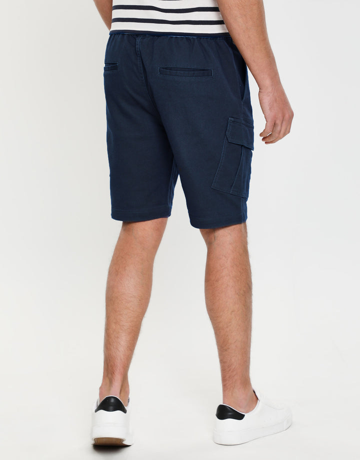 Navy Stretch Cargo Shorts