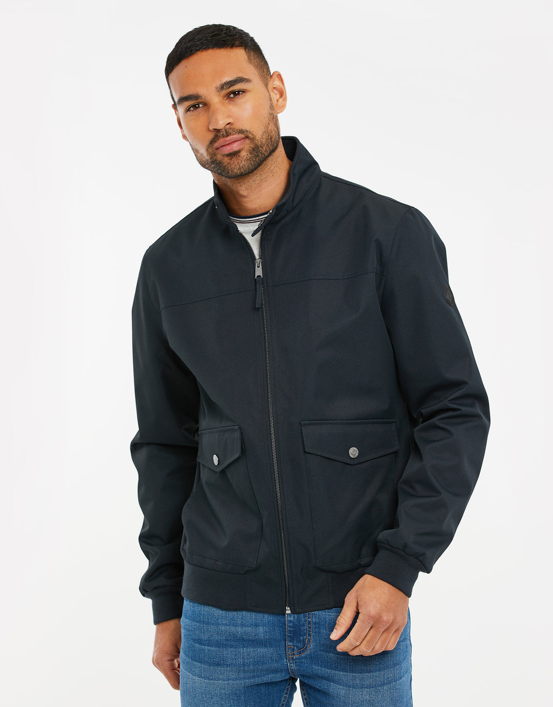 Navy Harrington Jacket