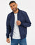 Navy Zip Up Bomber Jacket
