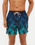 Navy Ombré Palm Print Swim Shorts