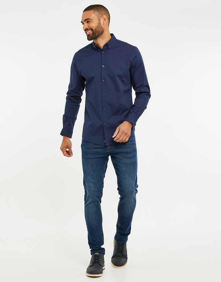 Navy Long Sleeve Shirt