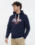 Navy Varsity Hoodie with Kangaroo Pocket