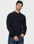 Navy Quarter Zip Polo Jumper