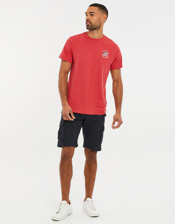 Navy Belted Cargo Shorts