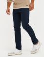 Navy Stretch Chino Trousers