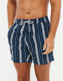 Navy Striped Swim Shorts