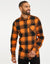Orange Check Long Sleeve Shirt