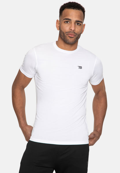 Mens Owens White Plain Fitness Gym T-Shirt – Threadbare