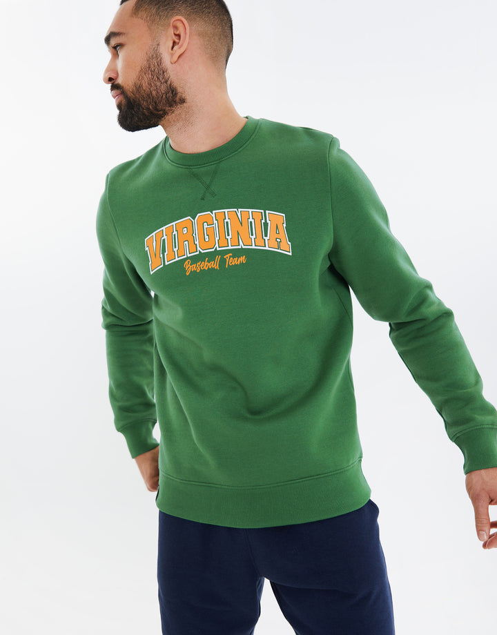 Green Virginia Fleece Sweatshirt