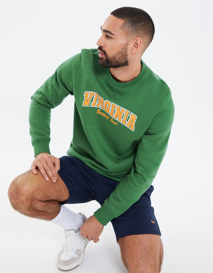 Green Virginia Fleece Sweatshirt