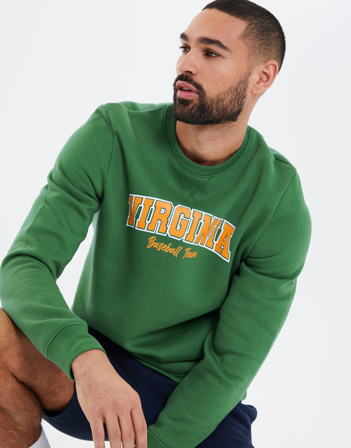 Green Virginia Fleece Sweatshirt