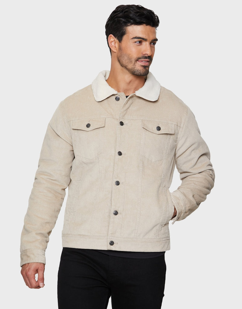 Borg Lined Corduroy Jacket