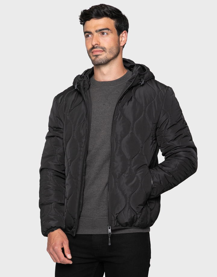 Plough Black Onion Quilted Jacket