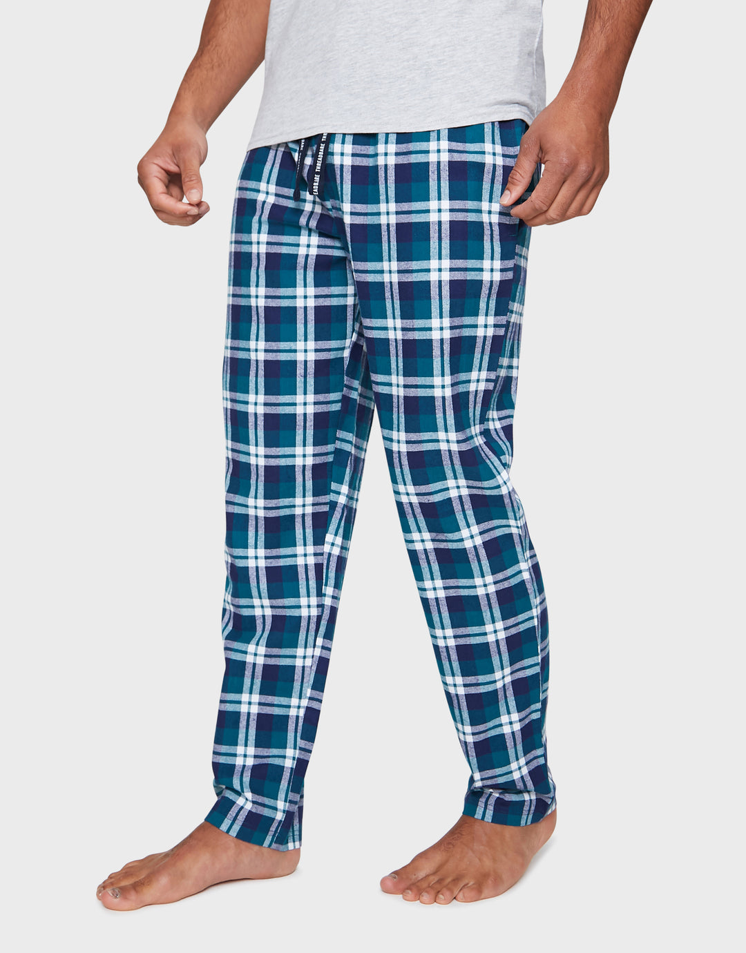Red & Blue Check Flannel Pyjama Bottoms (2 Pack)