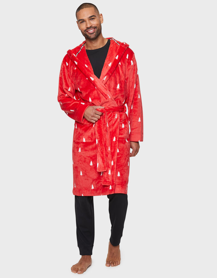 Red Soft Touch Christmas Dressing Gown