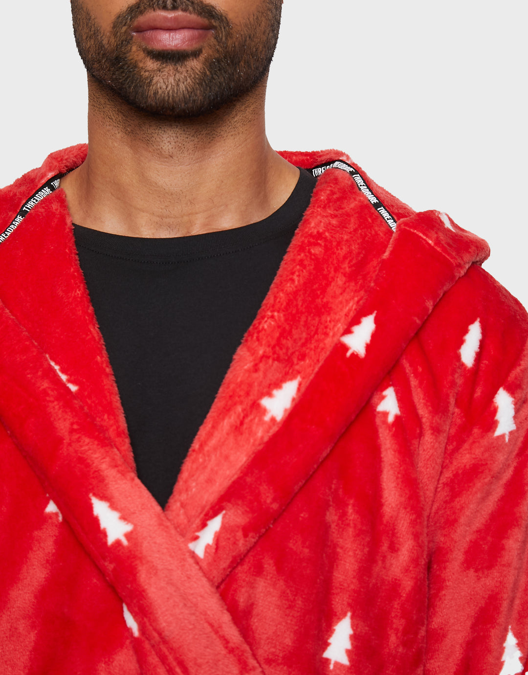 Red Soft Touch Christmas Dressing Gown