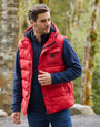 Red Hooded Padded Gilet