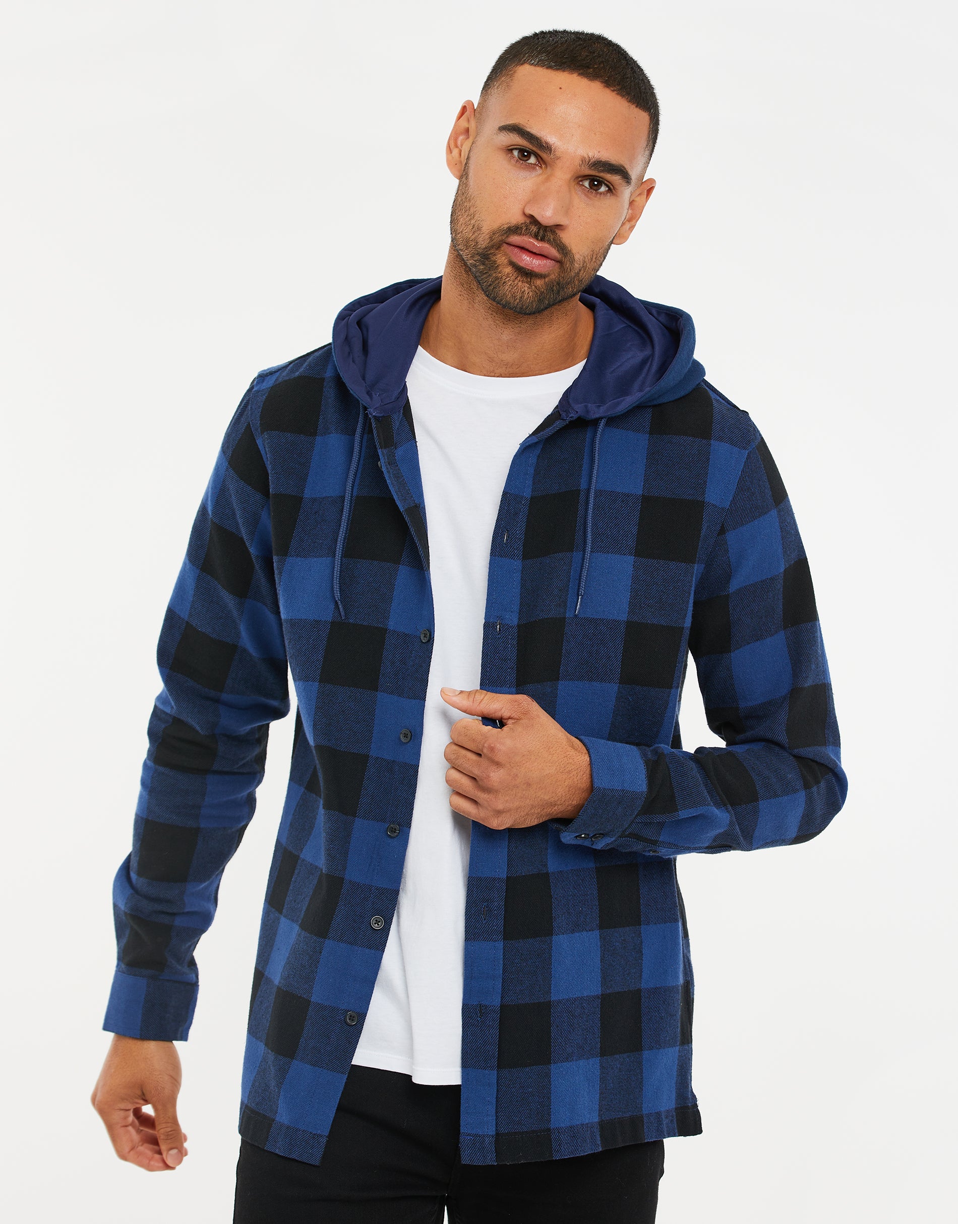 Mens shirt sale with hood