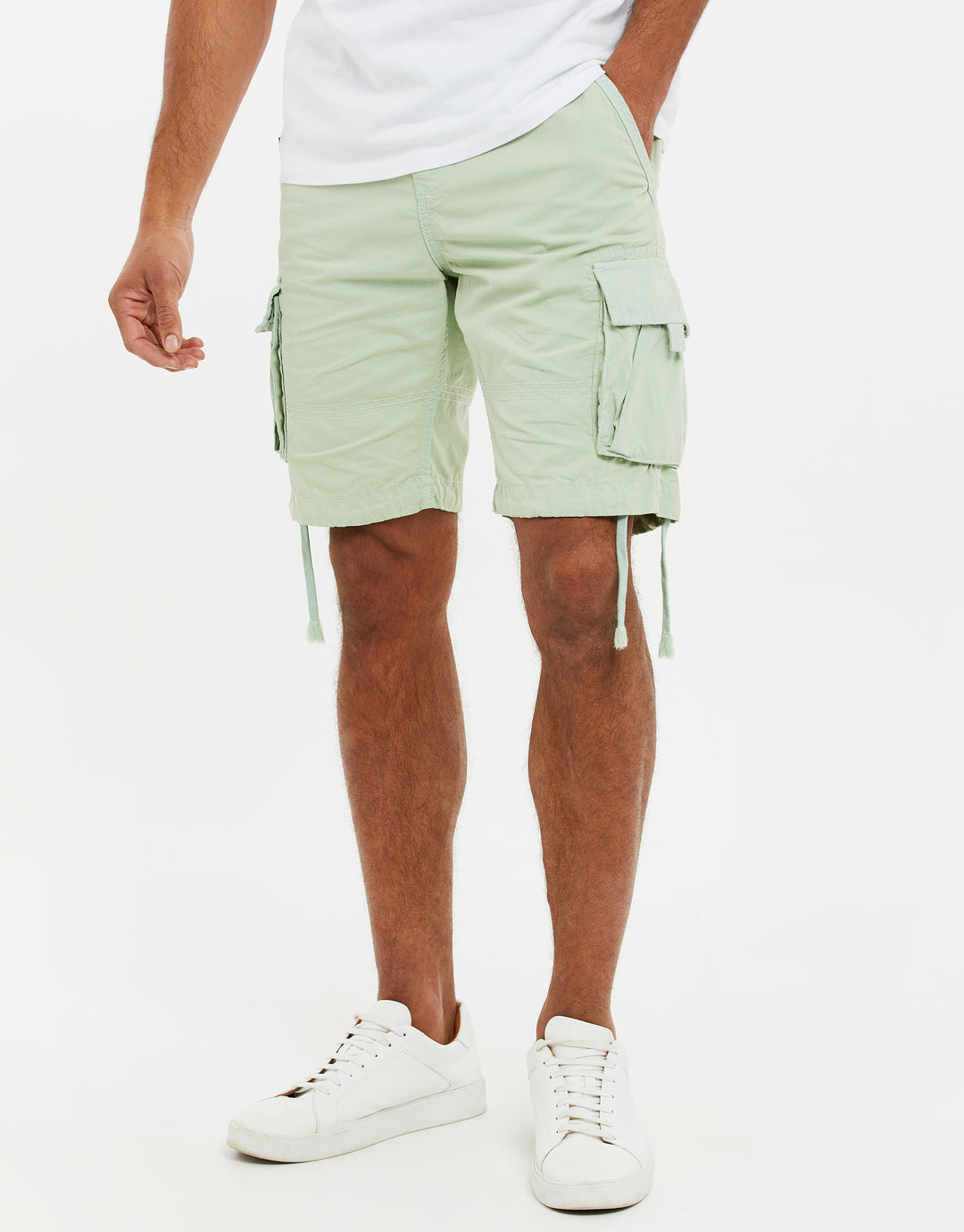 Sage Green Cargo Shorts