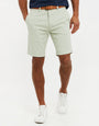 Sage Green Belted Chino Shorts