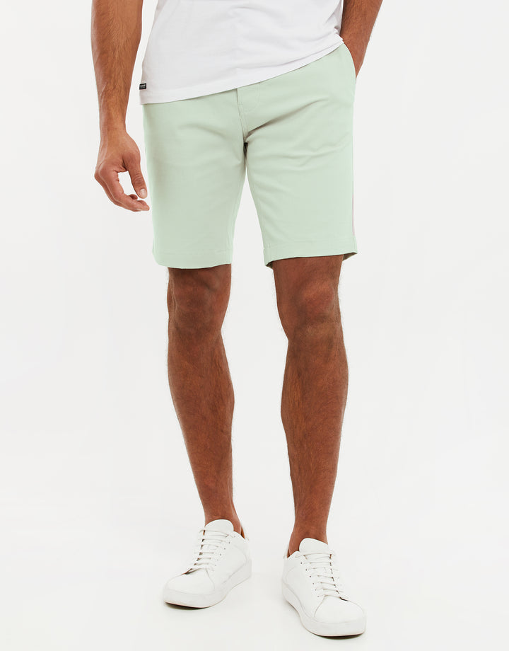 Sage Green Slim Fit Chino Shorts