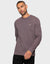 Burgundy Grindle Crew Neck Sweatshirt