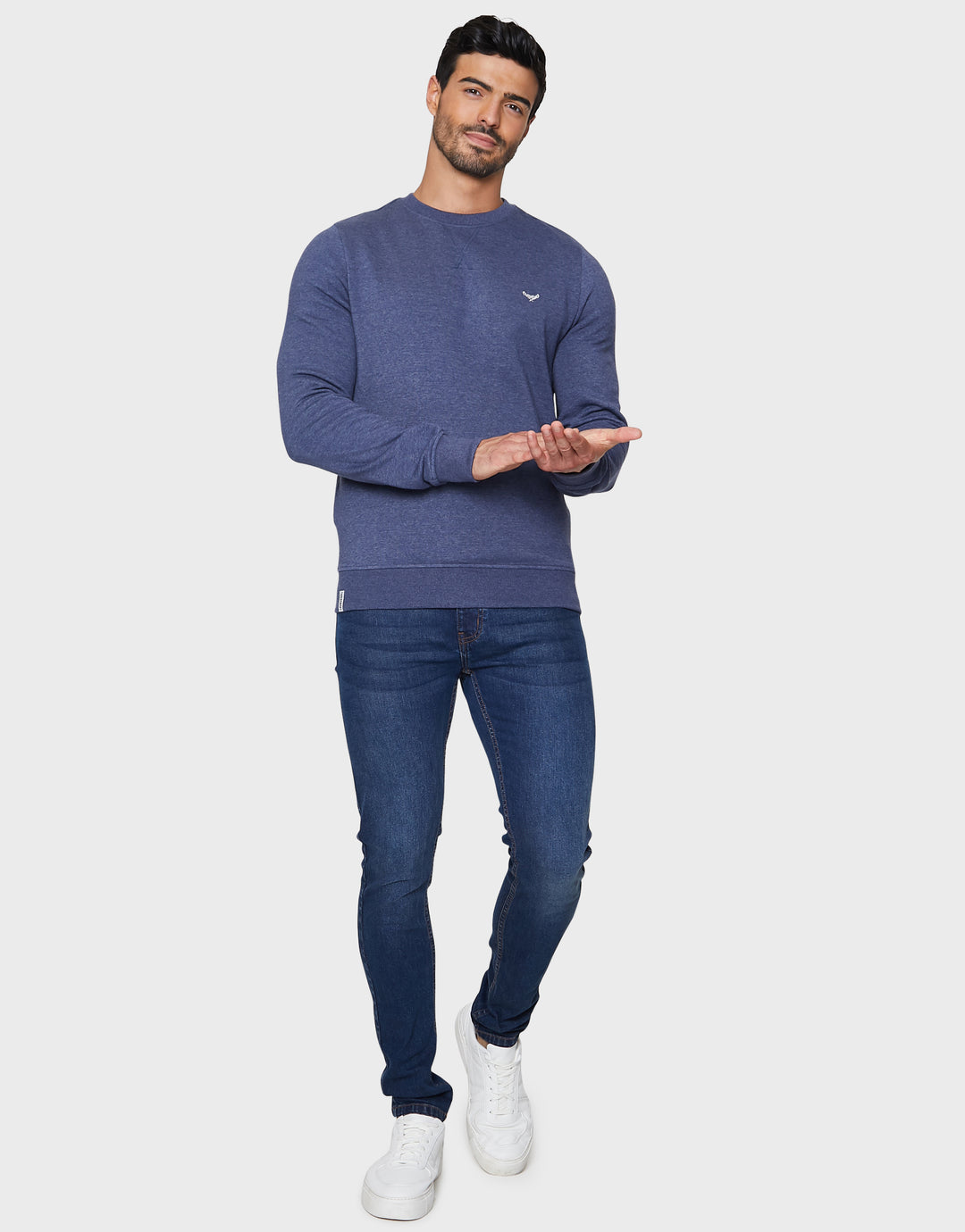 Satsuma Denim Marl Plain Sweatshirt