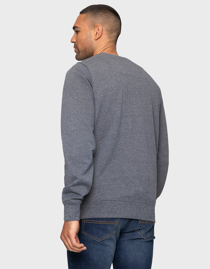 Satsuma Navy Grindle Plain Sweatshirt