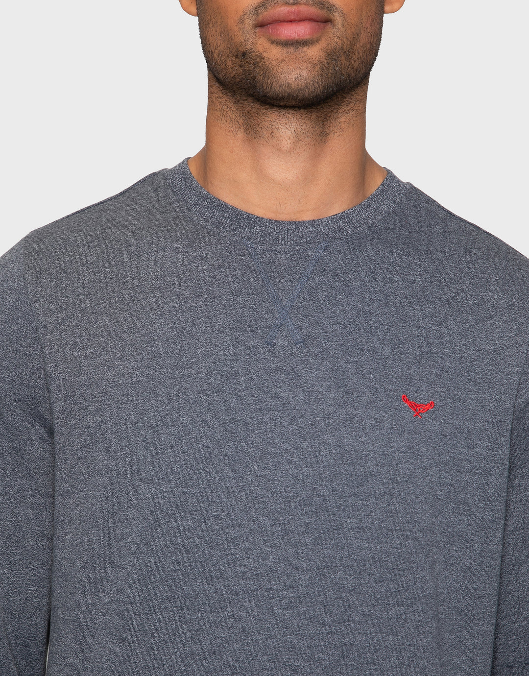 Satsuma Navy Grindle Plain Sweatshirt
